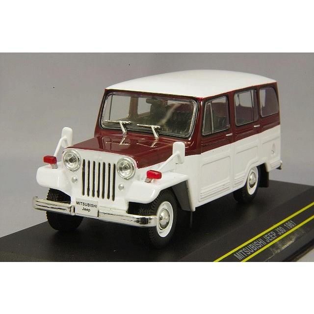 ミニカー/完成品 First43 1/43 三菱 ジープ 1961 ホワイト/ワイン