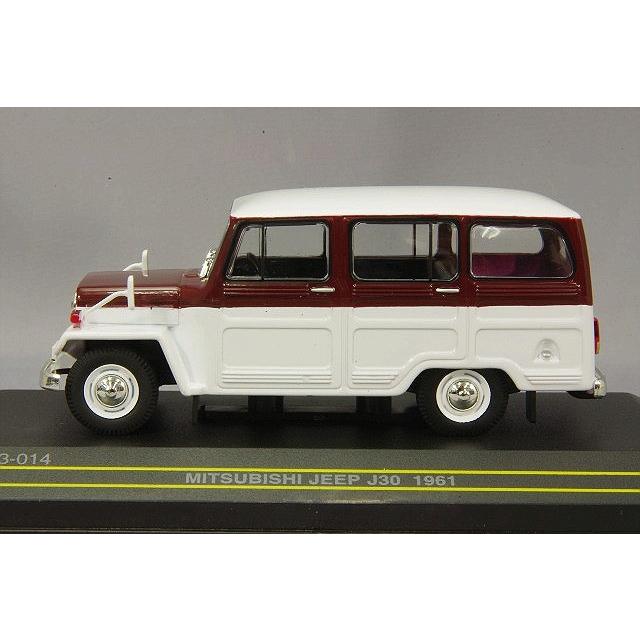 ミニカー/完成品 First43 1/43 三菱 ジープ 1961 ホワイト/ワイン