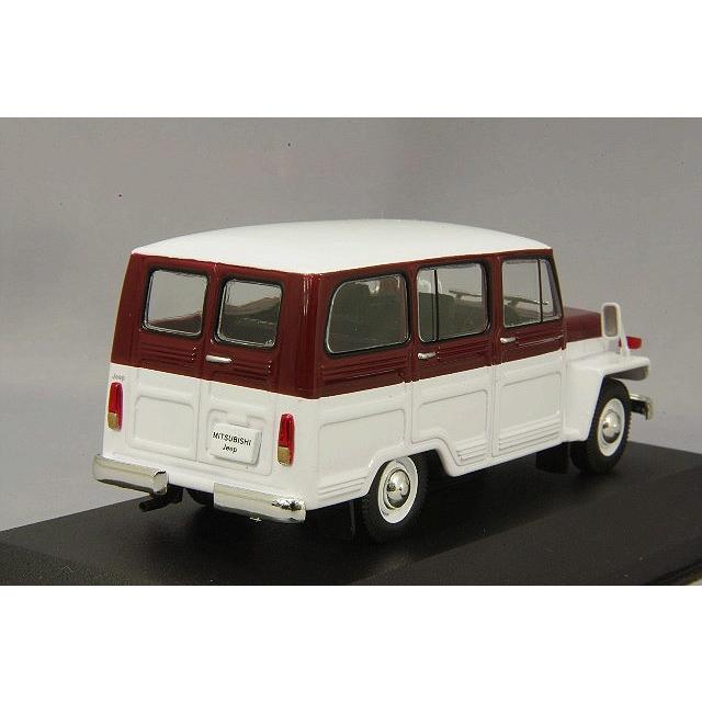 ミニカー/完成品 First43 1/43 三菱 ジープ 1961 ホワイト/ワイン