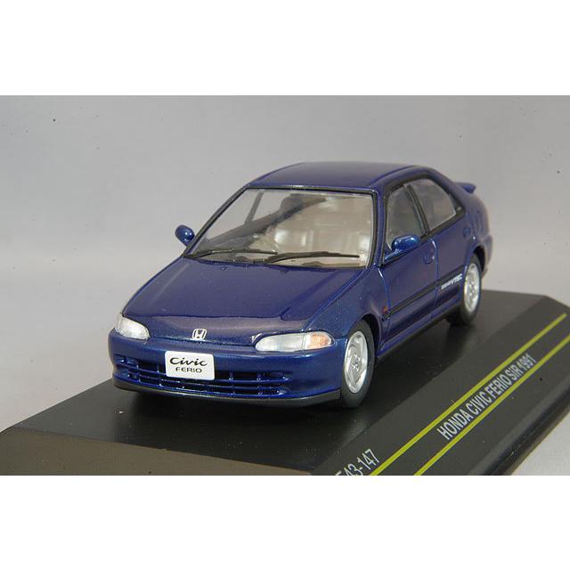 ミニカー/完成品 First43 1/43 ホンダ シビック フェリオ SiR 1991 ブルー｜kidbox