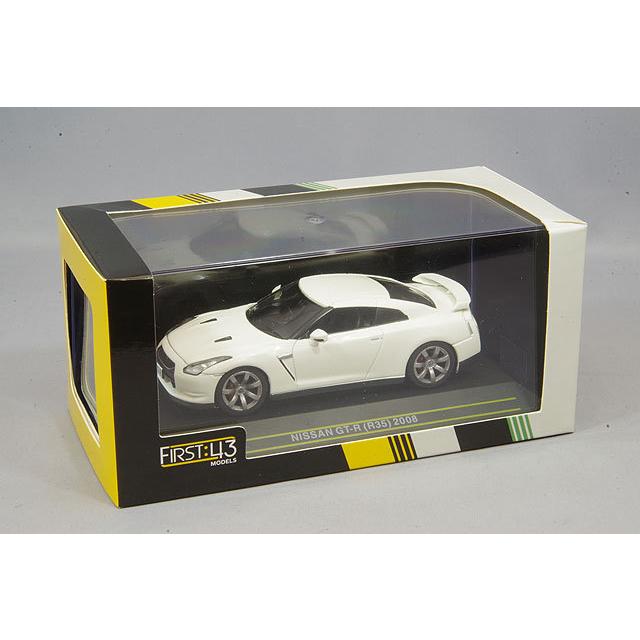 ミニカー/完成品 First43 1/43 日産 GT-R R35 2008 ホワイト : キッド