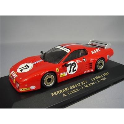 ミニカー/完成品 イクソ 1/43 フェラーリ BB512 NART 1982 ルマン24H #72 A.Cudini / J.Morton / J.P.Jnr | 