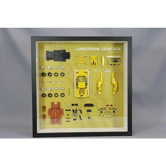 ,Finclassically 1/64 ランボルギーニ カウンタック LP5000 QV イエロー パーツディスプレイフレーム : キッド ...