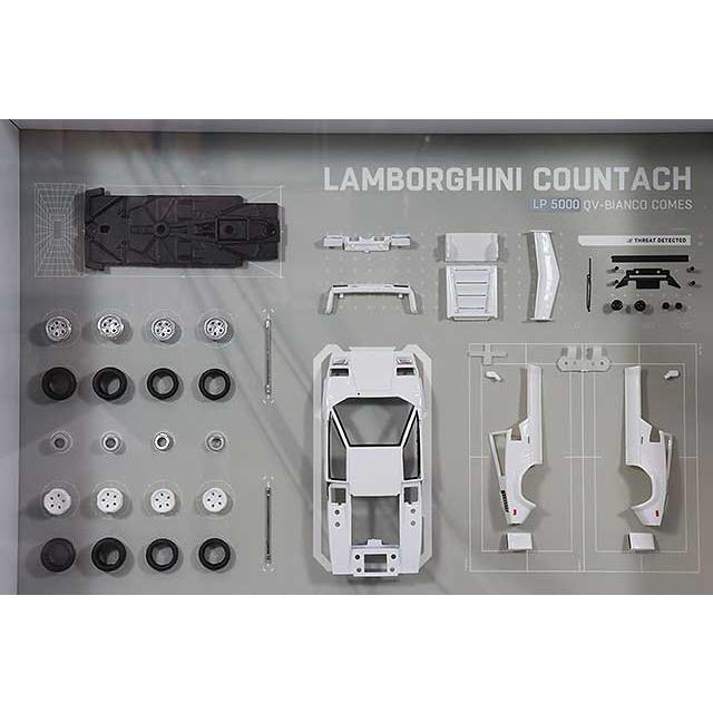 ,Finclassically 1/64 ランボルギーニ カウンタック LP5000 S ホワイト パーツディスプレイフレーム : キッド ...