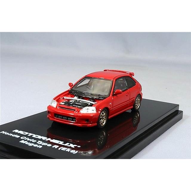 MOTORHELIX 1/64 ホンダ シビック タイプR (EK9) 無限 ミラノレッド