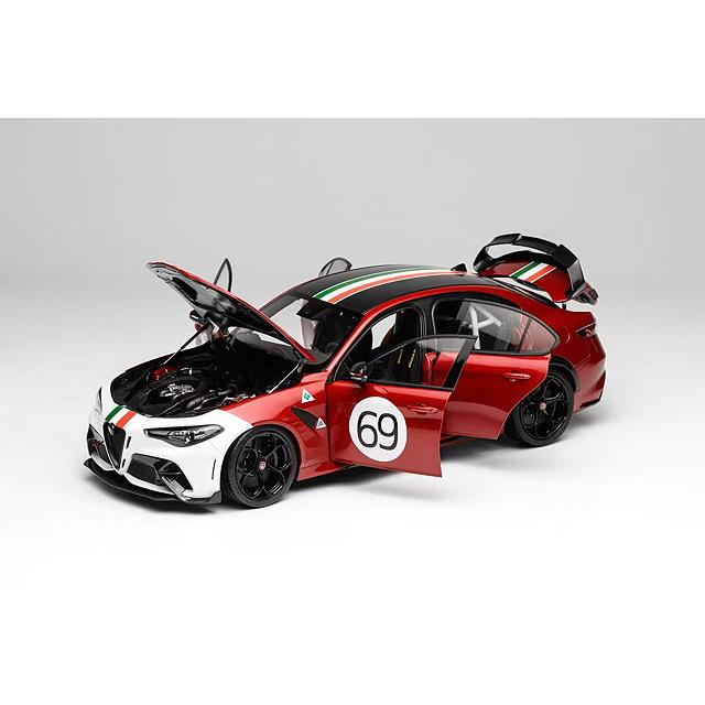 MOTORHELIX 1/18 アルファロメオ ジュリア GTAm #69 レッド ツートン