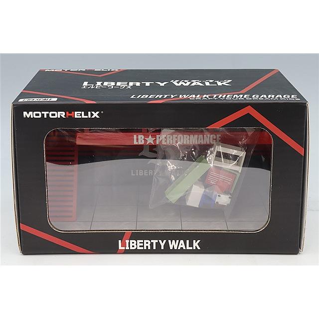 MOTORHELIX 1/64 LIBERTY WALK テーマガレージ レッド : キッド