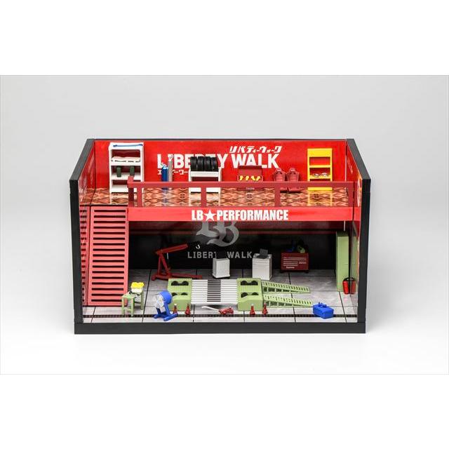 MOTORHELIX 1/64 LIBERTY WALK テーマガレージ レッド : キッド