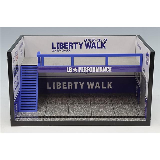 MOTORHELIX 1/64 LIBERTY WALK テーマガレージ ブルー : キッド