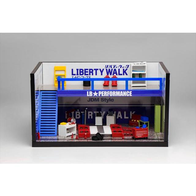 MOTORHELIX 1/64 LIBERTY WALK テーマガレージ ブルー : キッド