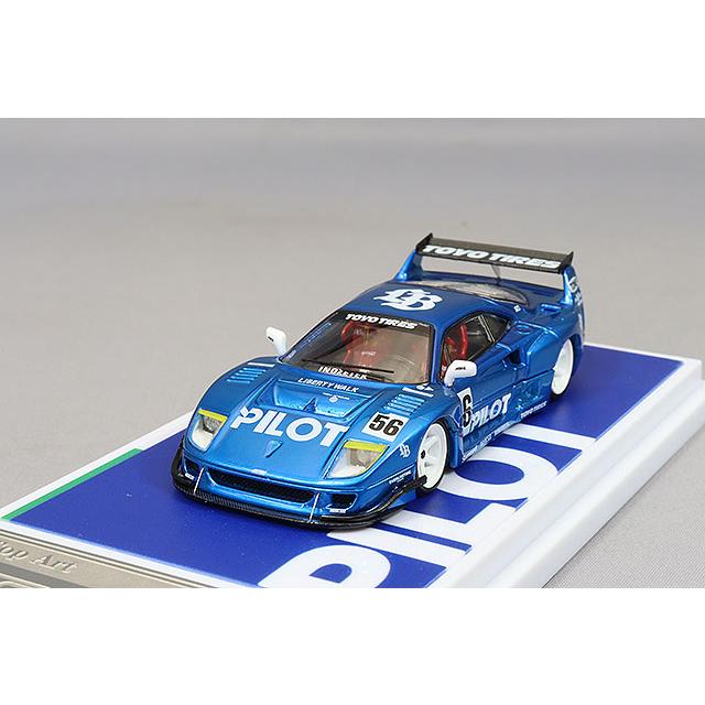 Top Art 1/64 LBWK F40 クロームパイロットブルー : キッド