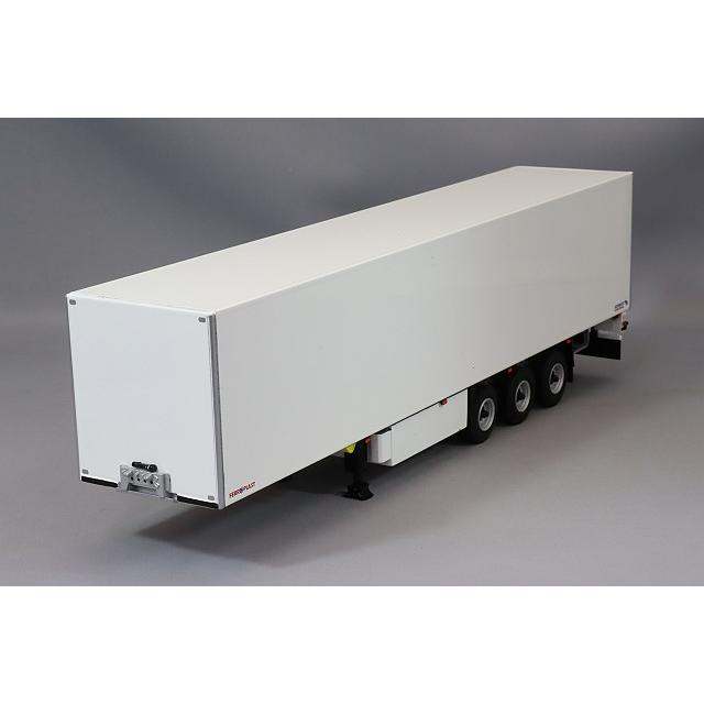 WSImodels 1/50 ボックストレーラー 3軸 WHITE LINE : キッドボックス