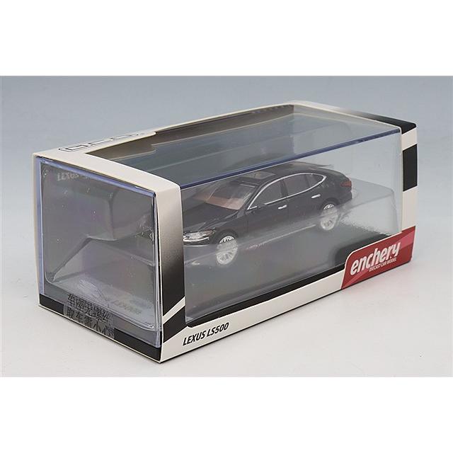 GCD x エンチェリー 1/64 レクサス LS500 ブラック (左ハンドル