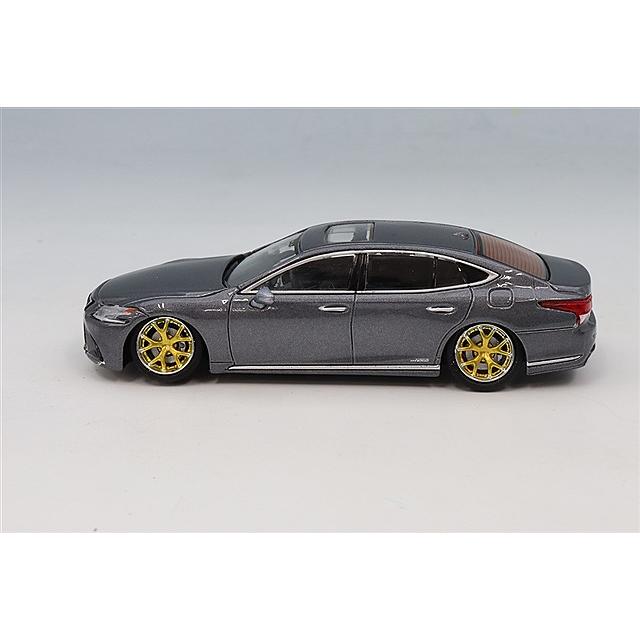 GCD x エンチェリー 1/64 レクサス LS500 ローライダー グレー (左
