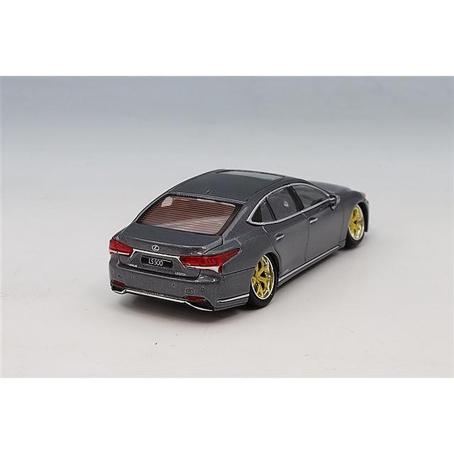 GCD x エンチェリー 1/64 レクサス LS500 ローライダー グレー (左