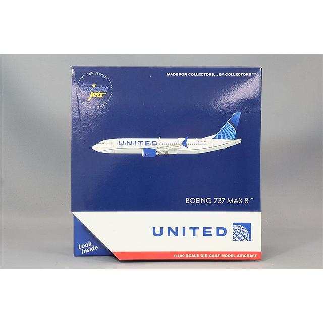 ジェミニジェッツ 1/400 ボーイング 737 MAX 8 ユナイテッド航空