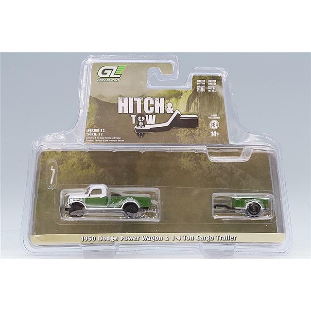 グリーンライト 1/64 1950 ダッジ パワーワゴン グリーン/ホワイト & 1