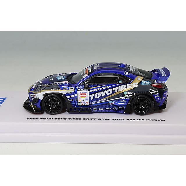 GULLIVER64 1/64 GR86 Team Toyo Tires Drift 2025 D1GP #88 川畑真人