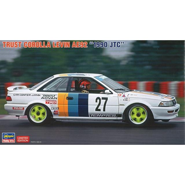 ハセガワ プラモデル 1/24 トラスト カローラ レビン AE92 1990 JTC