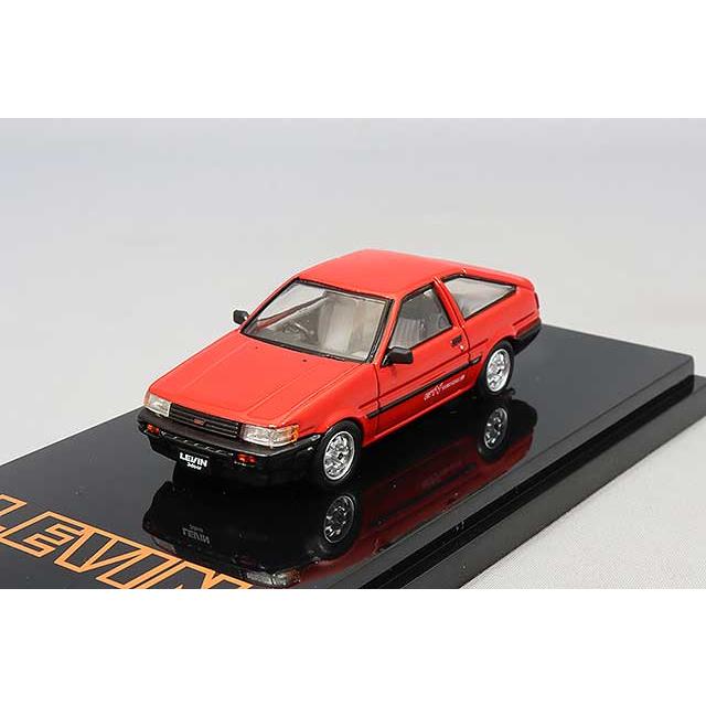 ホビージャパン 1/64 トヨタ カローラ レビン AE86 3ドア GTV レッド