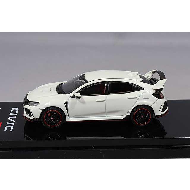 ミニカー/完成品 ホビージャパン 1/64 ホンダ シビック TYPE R FK8 2017 エンジンディスプレイモデル付 チャンピオンシップホワイト｜kidbox｜02