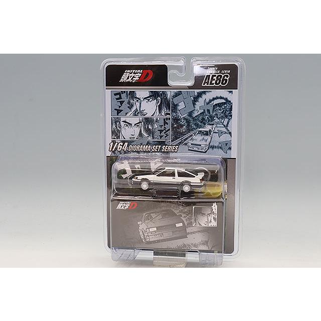 ホビージャパン 1/64 トヨタ カローラ レビン (AE86) 頭文字D 秋山渉