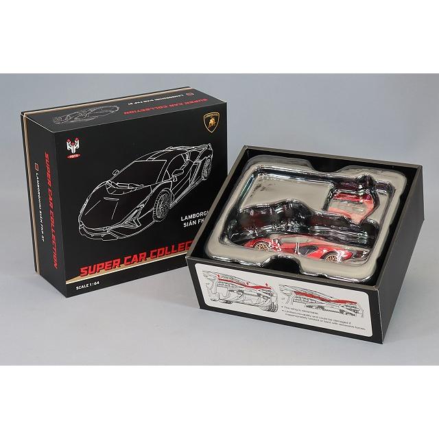 HUNG HING TOYS 1/64 ランボルギーニ シアン FKP 37 レッド : キッド