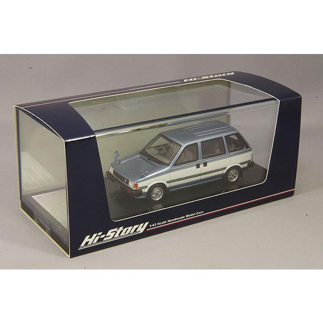 希望者のみラッピング無料 ☆ ハイストーリー 1/43 日産 プレーリー JW-G 1982 ライトブルーメタリック/ホワイト