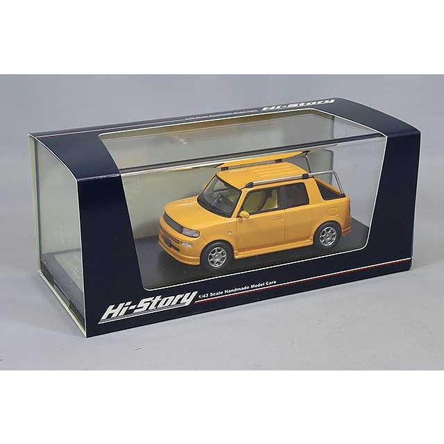 日本未入荷 ミニカー/完成品 ハイストーリー 1/43 トヨタ bB オープンデッキ 2001 イエロー