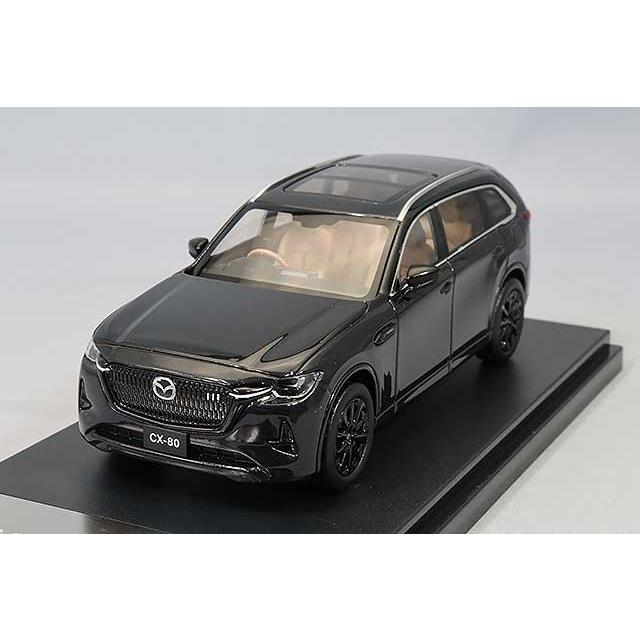 Mazda CX-8 ジェットブラックマイカ ミニカー1/43 &カタログセット CX-80（2024）モデルカー 1/43