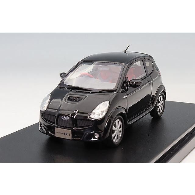 ハイストーリー 1/43 スバル R1 S (2005) オブシディアンブラックパール | 