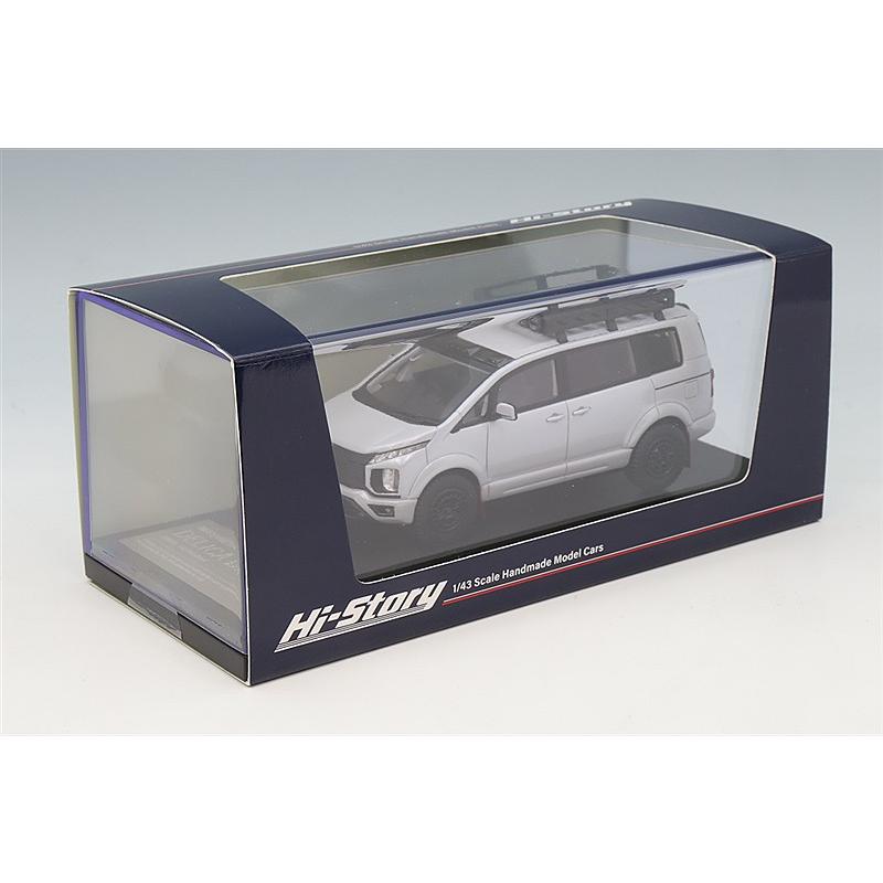 ハイストーリー 1/43 三菱 デリカ D:5 (2024) カスタマイズ ホワイト