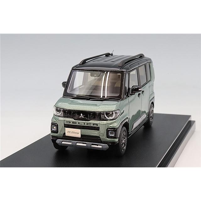 ハイストーリー 1/43 三菱 デリカ ミニ 2025 アッシュグリーンメタリック×ブラックマイカ | 