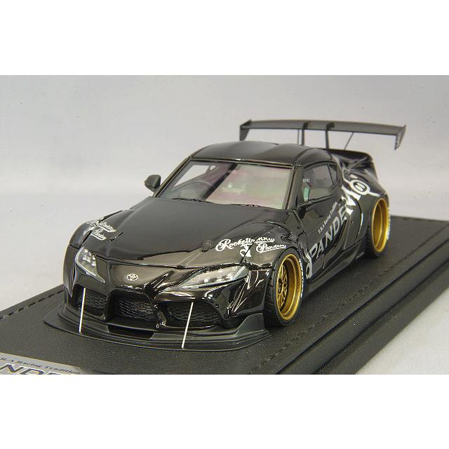 ミニカー/完成品 イグニッションモデル 1/43 パンデム スープラ A90 ブラックメタリック/BBS LMタイプ20インチ ゴールド | 