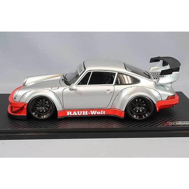 ミニカー/完成品 数量限定セール イグニッションモデル 1/18 RWB 930 シルバー/レッド / WORKマイスターM1タイプ 18 ...
