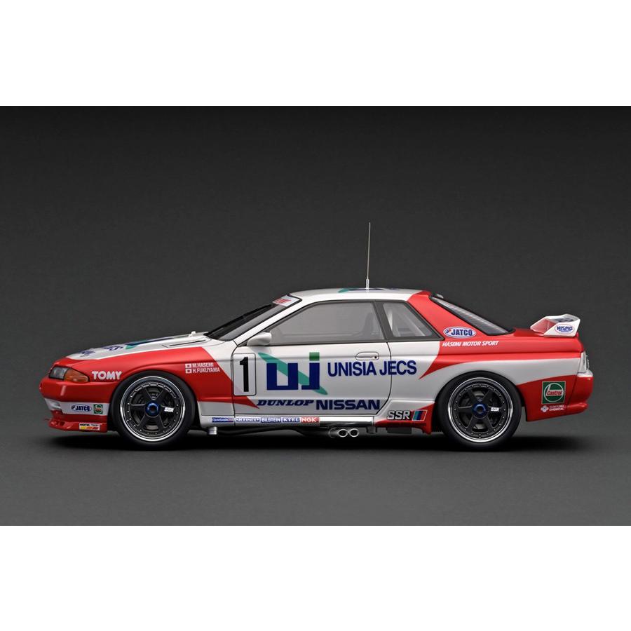 海外並行品 イグニッションモデル 1/18 ユニシア ジェックス スカイライン GT-R R32 1993 #1 長谷見昌弘 フィギュア付｜kidbox｜02