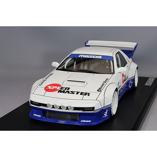 イグニッションモデル 1/18 パンデム RX-7 (FC3S) ホワイト/ブルー/RSワタナベ8スポーク17インチ(ホワイト) | 