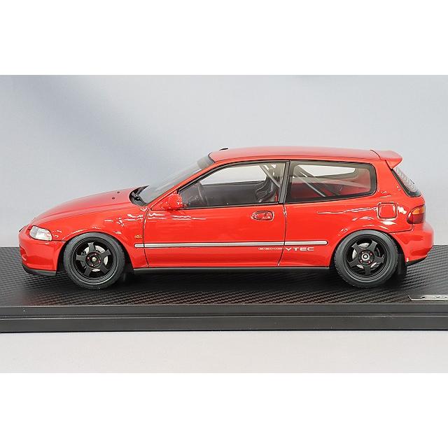 イグニッションモデル 1/18 ホンダ シビック (EG6) レッド/SW388タイプ