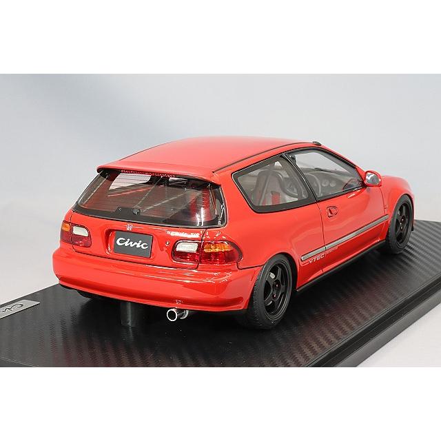 イグニッションモデル 1/18 ホンダ シビック (EG6) レッド/SW388タイプ