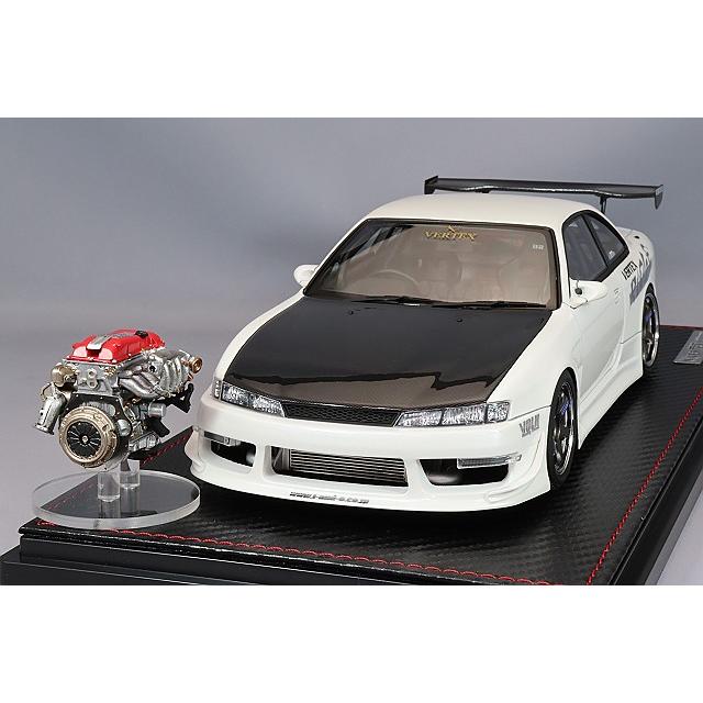 イグニッションモデル1/18 S14 シルビアパールホワイト