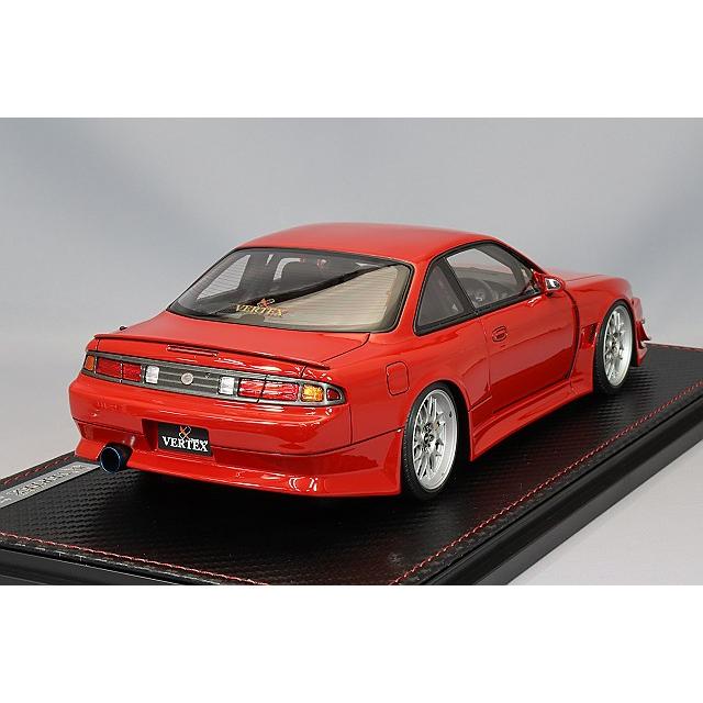 イグニッションモデル 1/18 VERTEX S14 シルビア レッド/BBS RG-R