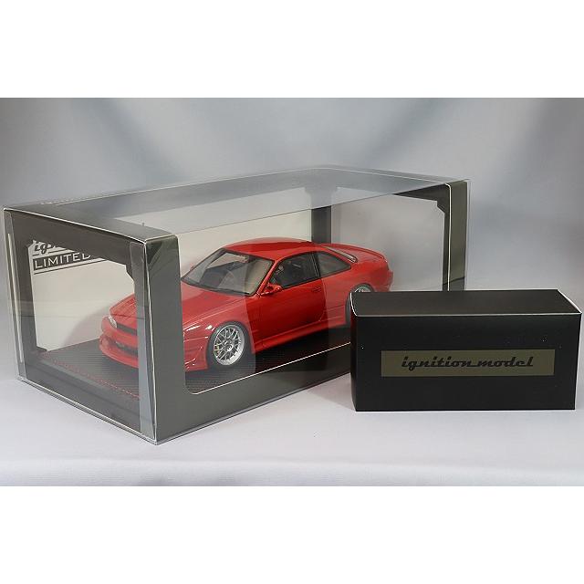 イグニッションモデル 1/18 VERTEX S14 シルビア レッド/BBS RG-R