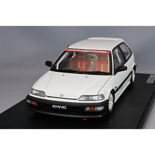 イグニッションモデル 1/18 ホンダ シビック (EF9) SiR ホワイト イグニッションモデル 1/18 ホンダ シビック (EF9) SiR ホワイト