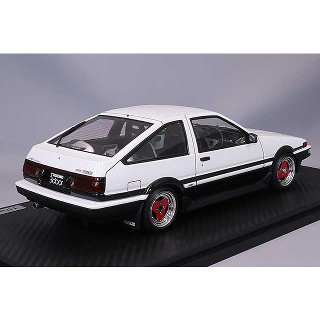 イグニッションモデル 1/18 トヨタ スプリンター トレノ 3ドア GT Apex (AE86) ホワイト/ブラック ADホイール｜kidbox｜03