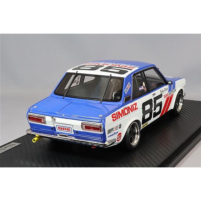 【新品未使用】1/18 Datsun Bluebird (510) White IG3303 1/18 Datsun Bluebird (510) White With Mr.Yokoyama | LINE UP