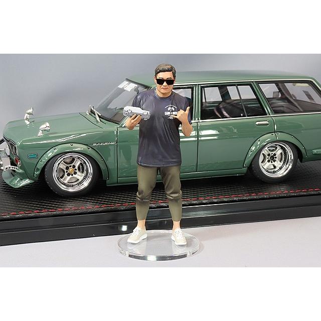 イグニッションモデル　ダットサンブルーバードワゴン510 グリーン 1/18 イグニッションモデル 1/18 ダットサン ブルーバード (510) ワゴン