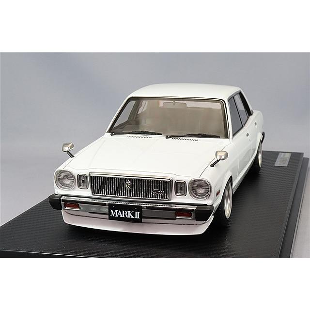 イグニッションモデル 1/18 トヨタ マークII セダン グランデ (MX41) ホワイト/ロンシャンタイプ14インチ | 