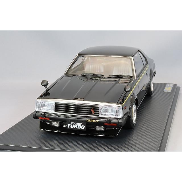 イグニッションモデル 1/18 日産 スカイライン 2000 Turbo GT-ES (C211) ブラック/RSワタナベ15インチ(ポリッシュ/ゴールド) | 