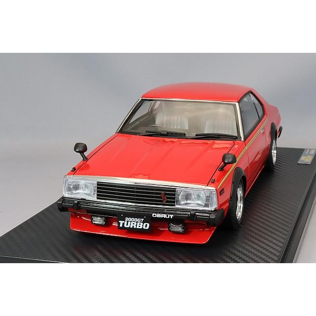 イグニッションモデル 1/18 日産 スカイライン 2000 Turbo GT-ES (C211) レッド/RSワタナベ15インチ(ポリッシュ/ガンメタ) | 