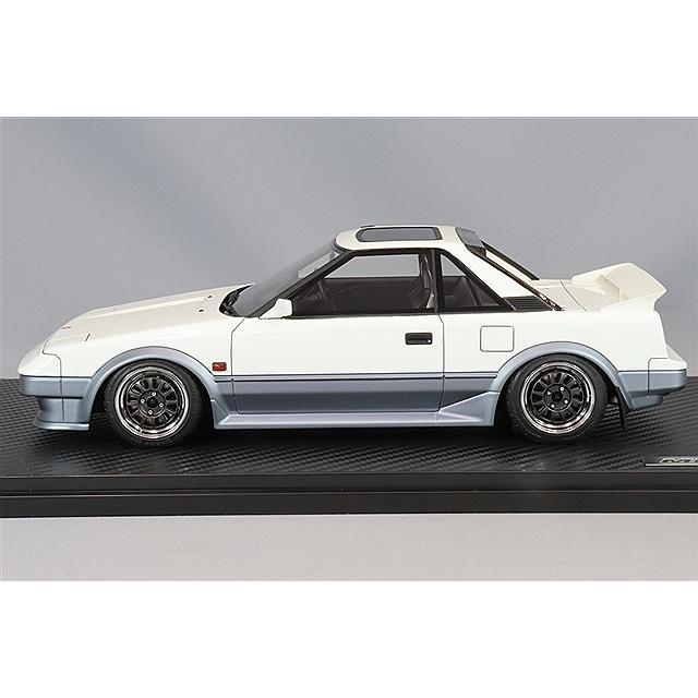 イグニッションモデル 1/18 トヨタ MR2 (AW11) ホワイト/シルバー/Weds
